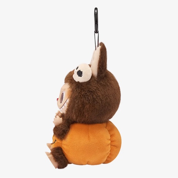 POP MART Halloween Labubu Sitting Pumpkin Vinyl Plush Pendant - Picture 10 of 10